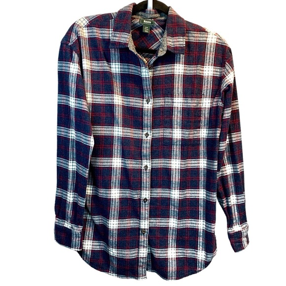 ROOTS Canada Plaid Flannel Button Down Shirt - Picture 1 of 4